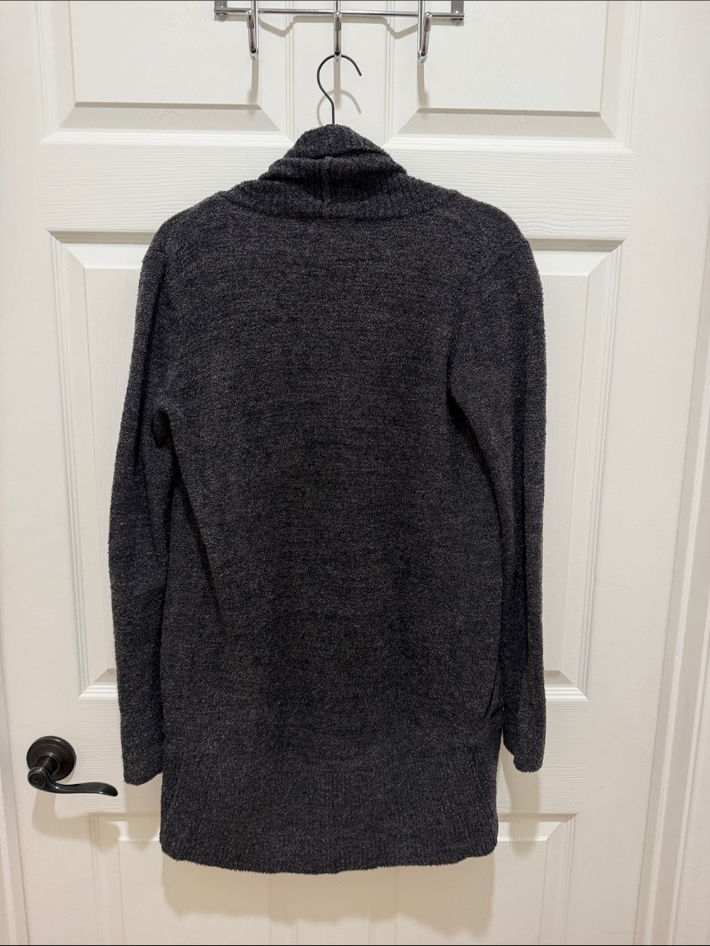 Barefoot Dreams Dark Charcoal Open-Front Cozy Chic Lite Knit Cardigan - XS/S - Picture 8 of 8